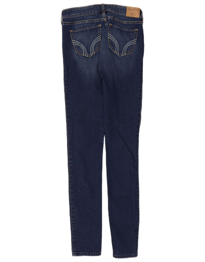 HOLLISTER Super Skinny Jeans til kvinder W26 L33 Blå Bomuld