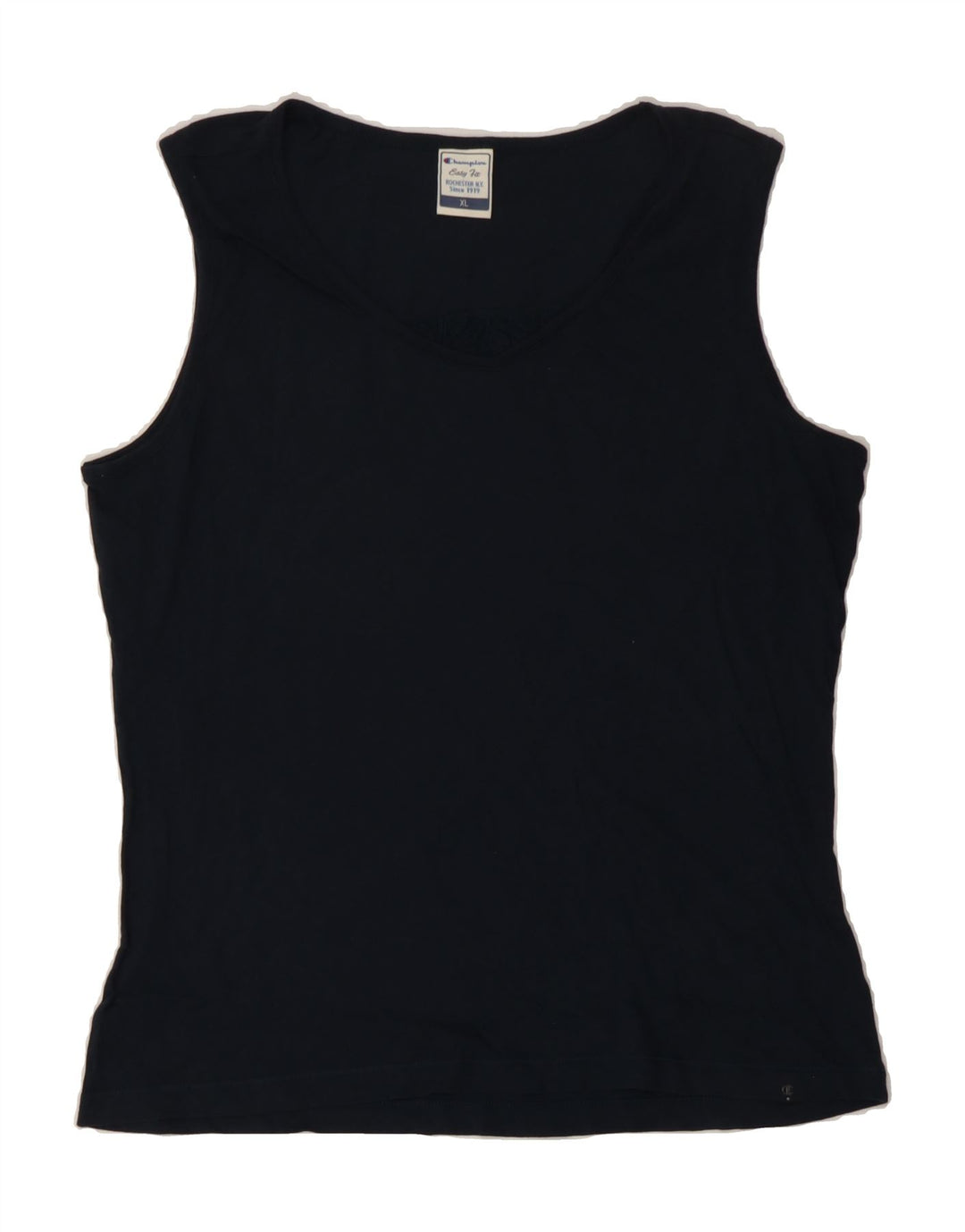 CHAMPION Womens Easy Fit Vest Top UK 18 XL Navy Blue Vintage Champion and Second-Hand Champion from Messina Hembry 