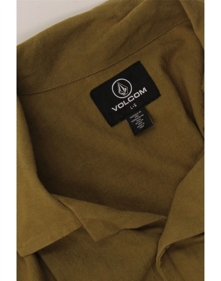 Volcom Kortærmet Herreskjorte Stor Khaki