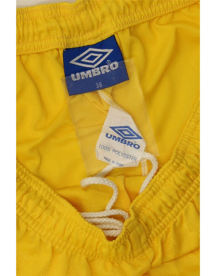 UMBRO Mens Sport Shorts XL Yellow Polyester Vintage Umbro and Second-Hand Umbro from Messina Hembry 