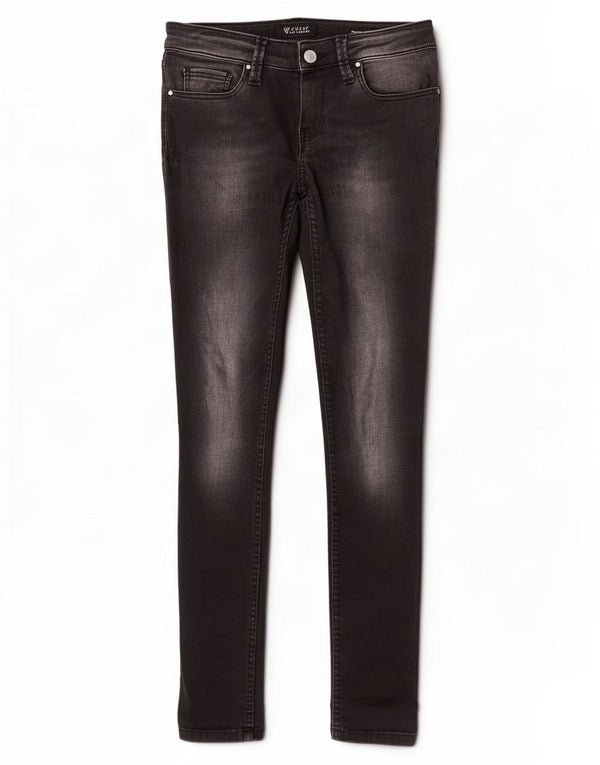 Guess Womens Power Skinny Jeans med lav talje W26 L30 Grå bomuld