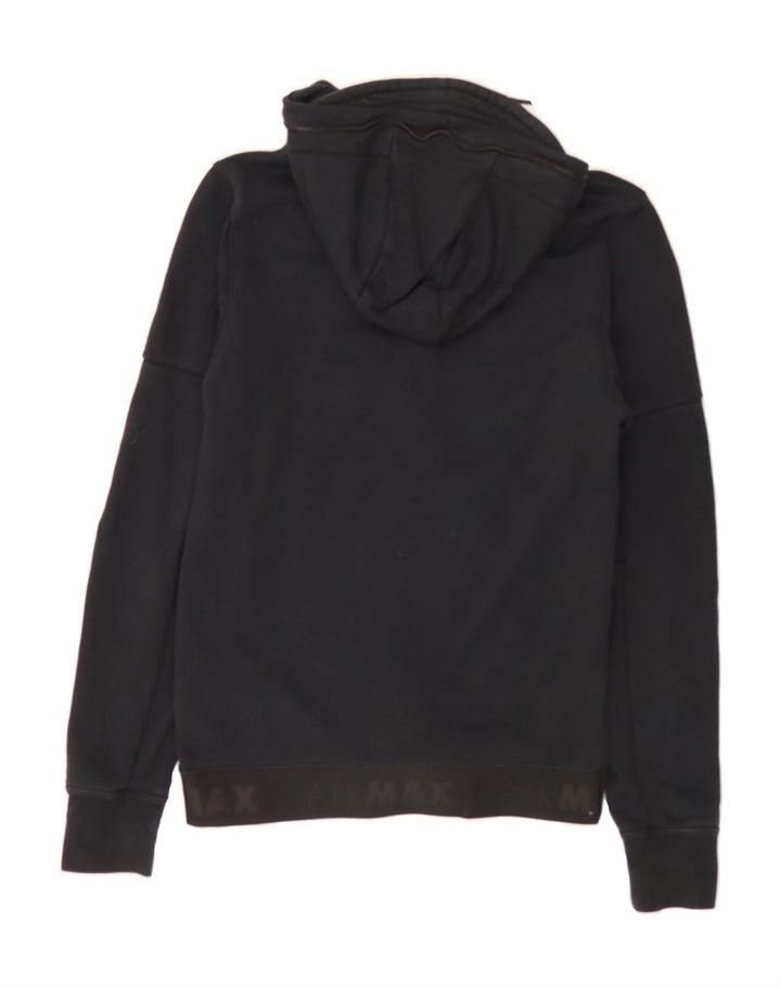 NIKE Womens Zip Hoodie Sweater UK 8 Small Black Cotton Vintage Nike and Second-Hand Nike from Messina Hembry 