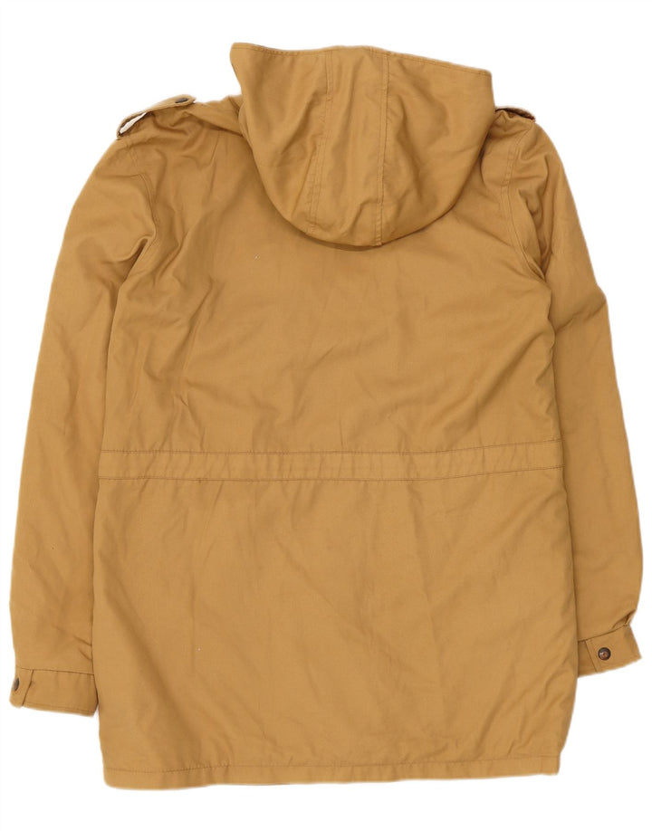 Vintage Herre Hooded Parka Jacket UK 38 Medium Beige