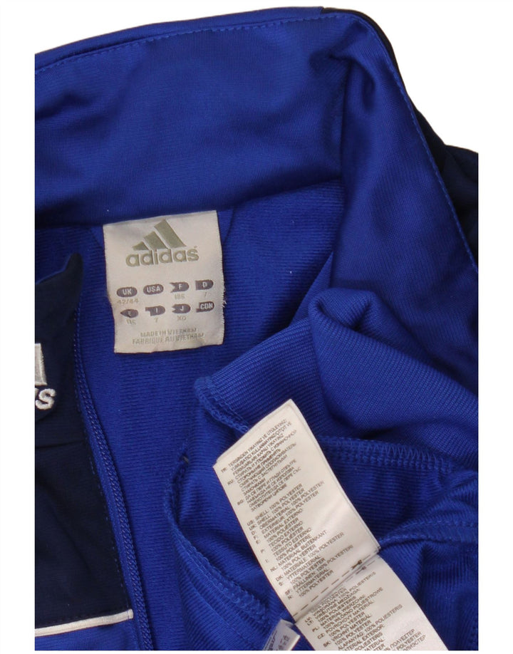 Adidas Træningsdragt til mænd Topjakke UK 42/44 Stor blå farveblok polyester