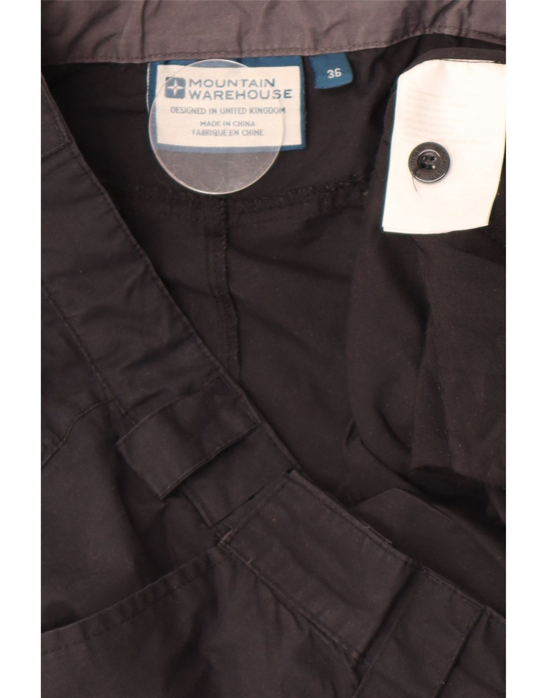 Mountain Warehouse Herre Straight Cargo Bukser W36 L31 Sort Polyester