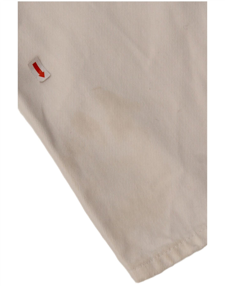 TOMMY HILFIGER Dame Distressed Straight Jeans W29 L28 Hvid Bomuld