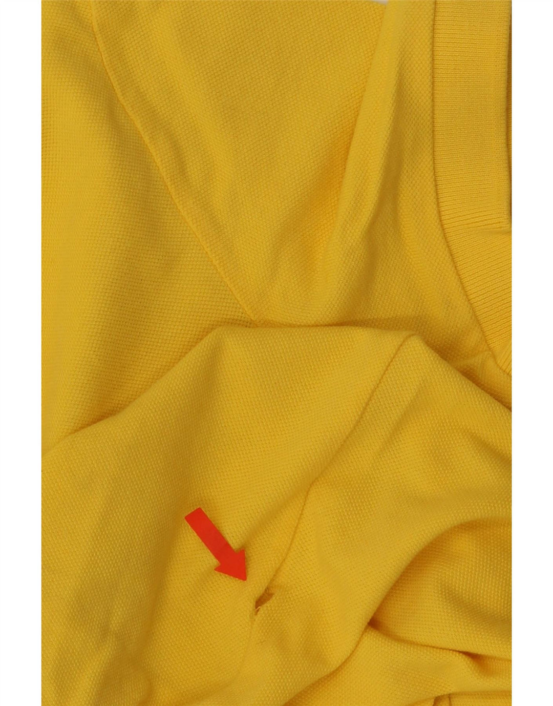 Benetton Herre Polo Shirt Lille Gul