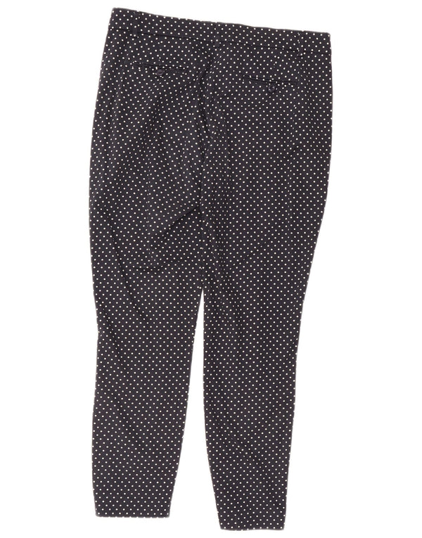 Phase Eight Dame Chino Bukser UK 14 Large W32 L27 Marineblå Polka Dot
