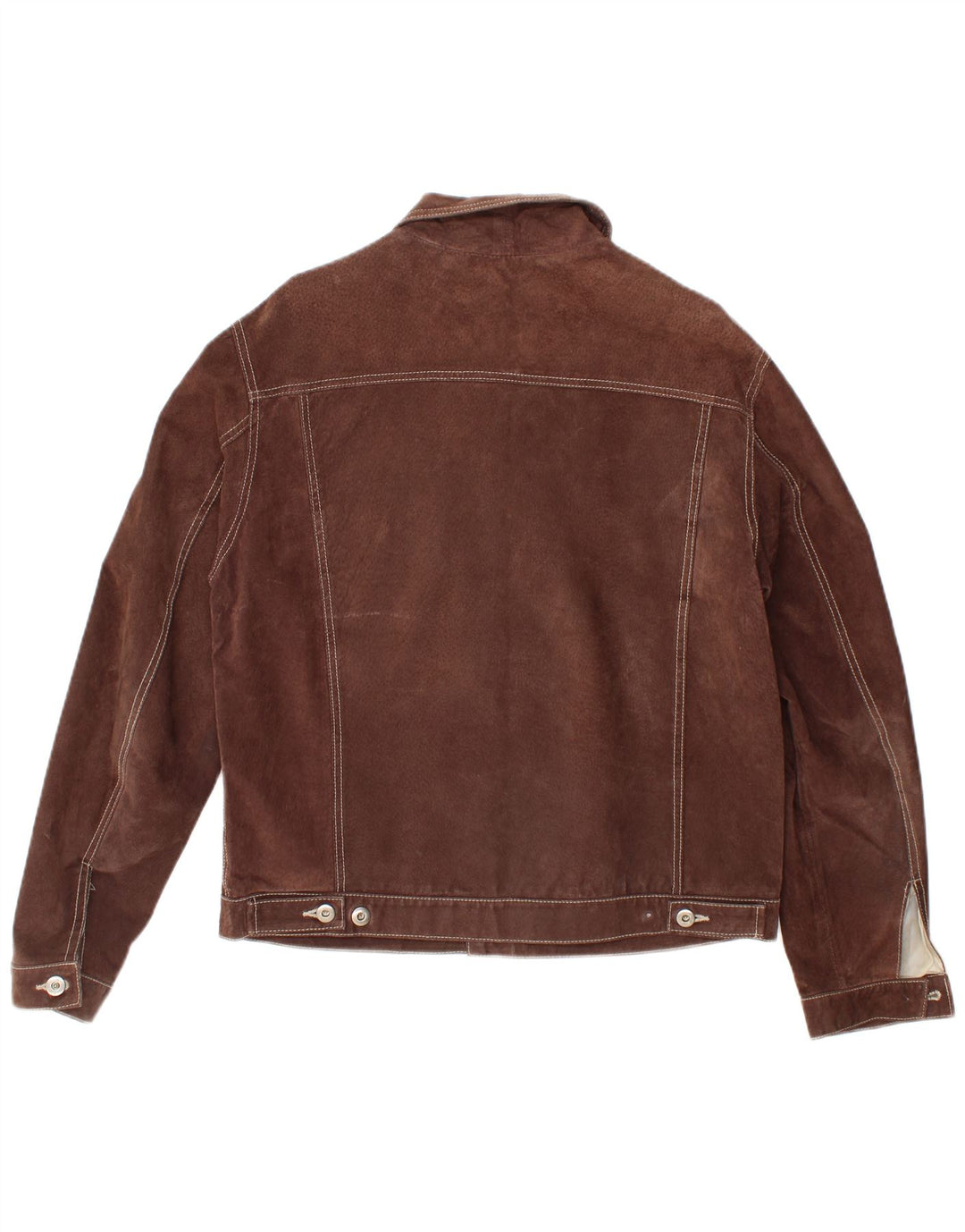 Metropolitan Herre Bomber Ruskindsjakke IT 48 Medium Brun Læder