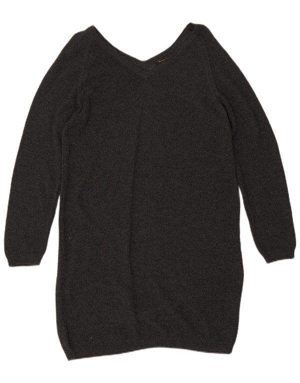 Massimo Dutti Dame Jumper Kjole UK 14 Medium Grå