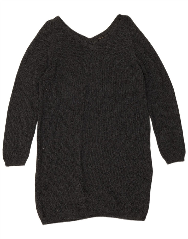Massimo Dutti Dame Jumper Kjole UK 14 Medium Grå