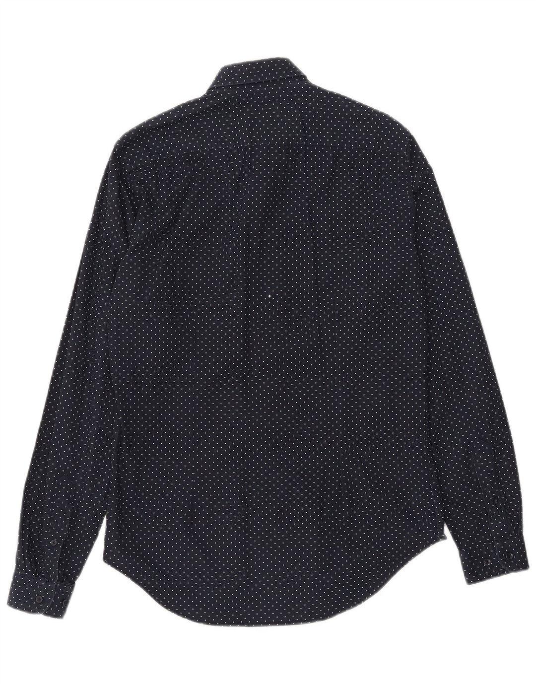 ZARA Herre Slim Fit skjorte Medium Marineblå Geometrisk