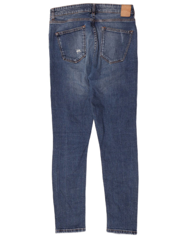 Zara Dame Skinny Jeans EU 40 Medium W30 L27 Blå Bomuld