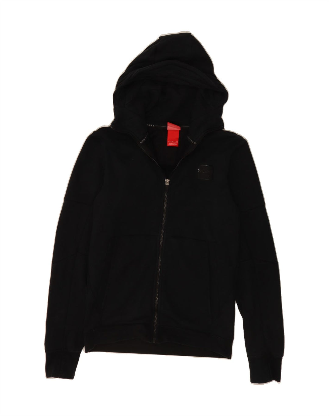NIKE Womens Zip Hoodie Sweater UK 8 Small Black Cotton Vintage Nike and Second-Hand Nike from Messina Hembry 