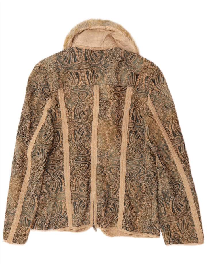 Kello Dame Blazer Jakke UK 14 Medium Beige Paisley