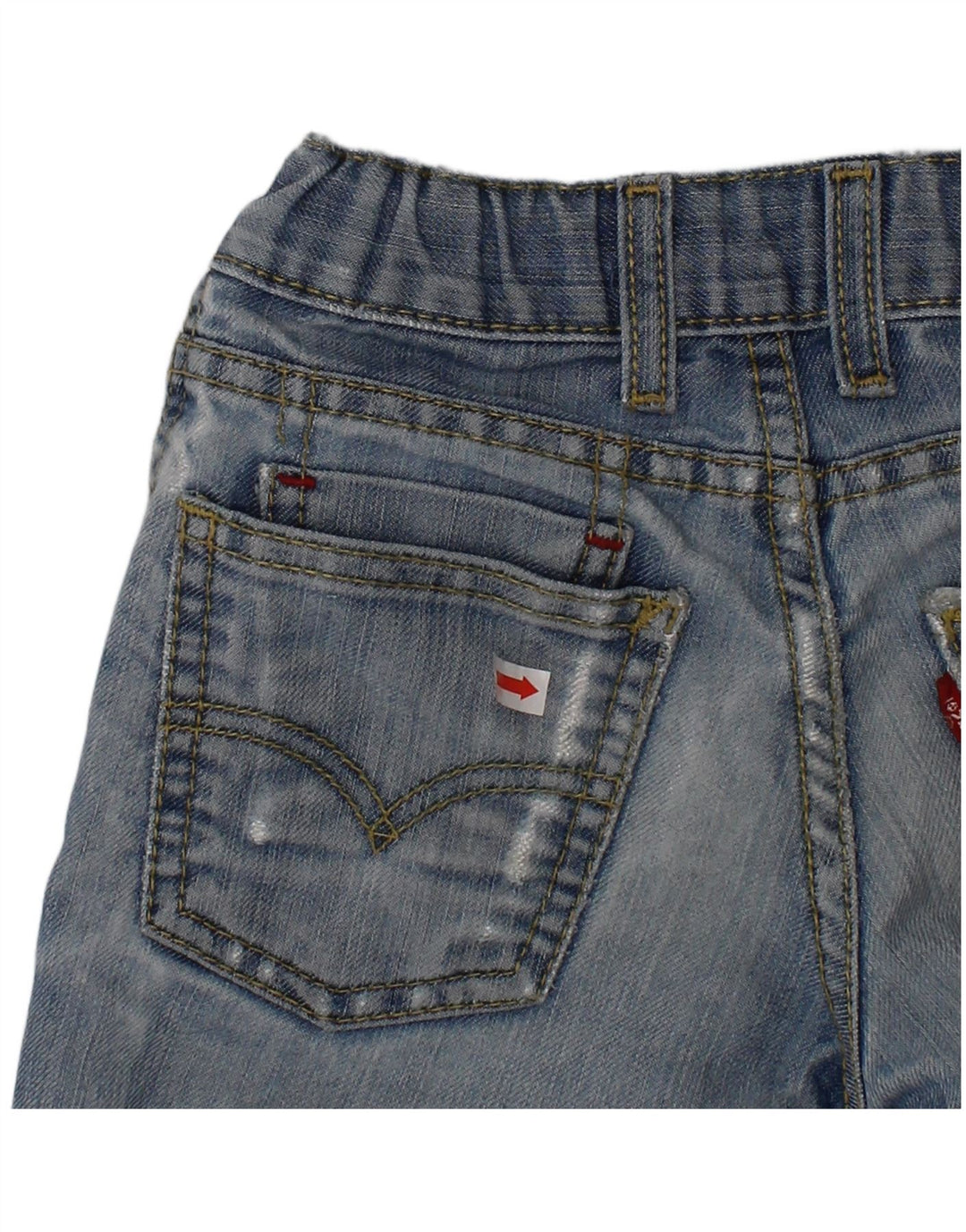 LEVI'S Girls Denim Shorts 3-4 Years W20 Blue Cotton
