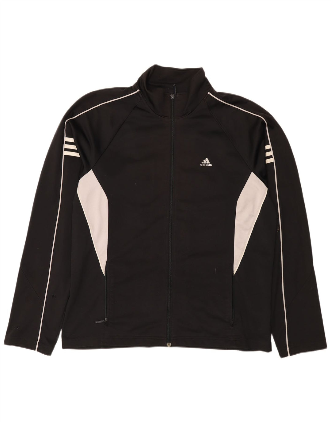 Adidas Træningsdragt til mænd Top jakke UK 42/44 Large Black Colourblock Polyester