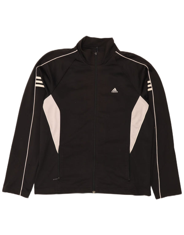 Adidas Træningsdragt til mænd Top jakke UK 42/44 Large Black Colourblock Polyester