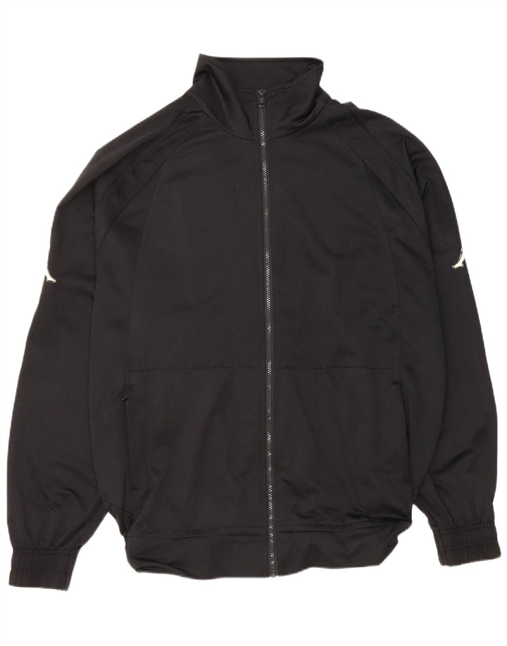 Kappa Herre grafisk træningsdragt topjakke 2XL sort polyester