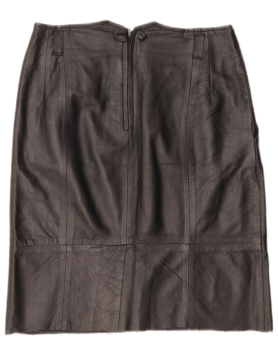 Blacky Dress Dame Læder Nederdel EU 38 Medium W28 Sort Læder
