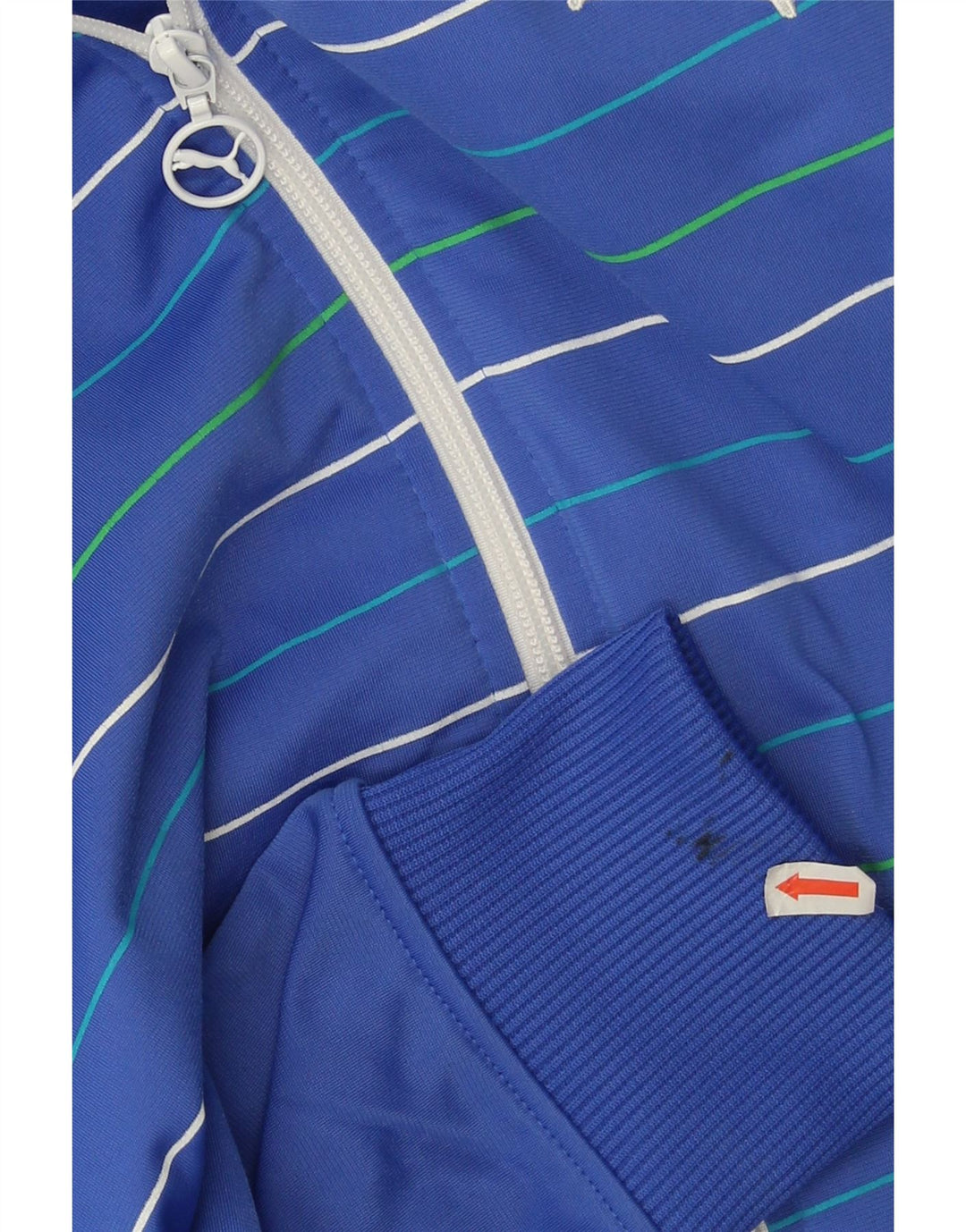 Adidas Træningsdragt til mænd Top jakke Medium blå stribet polyester