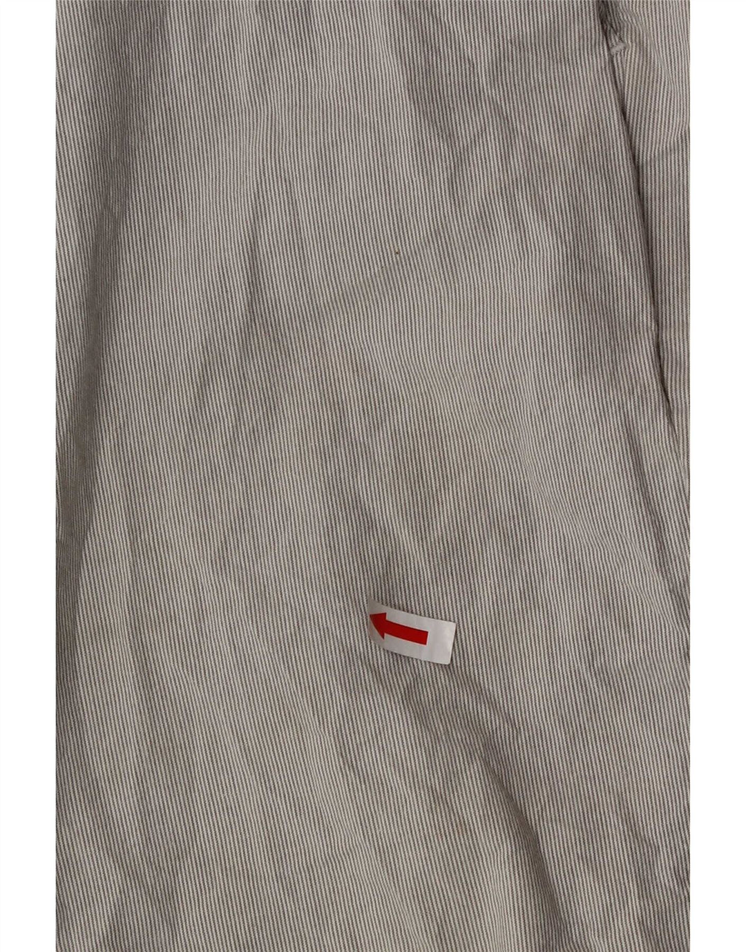 Marks & Spencer Chino Shorts til mænd W32 mellemgrå nålestribet bomuld