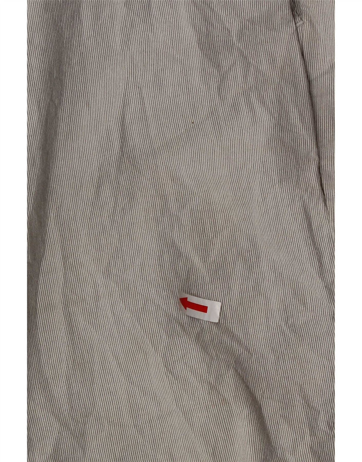 Marks & Spencer Chino Shorts til mænd W32 mellemgrå nålestribet bomuld
