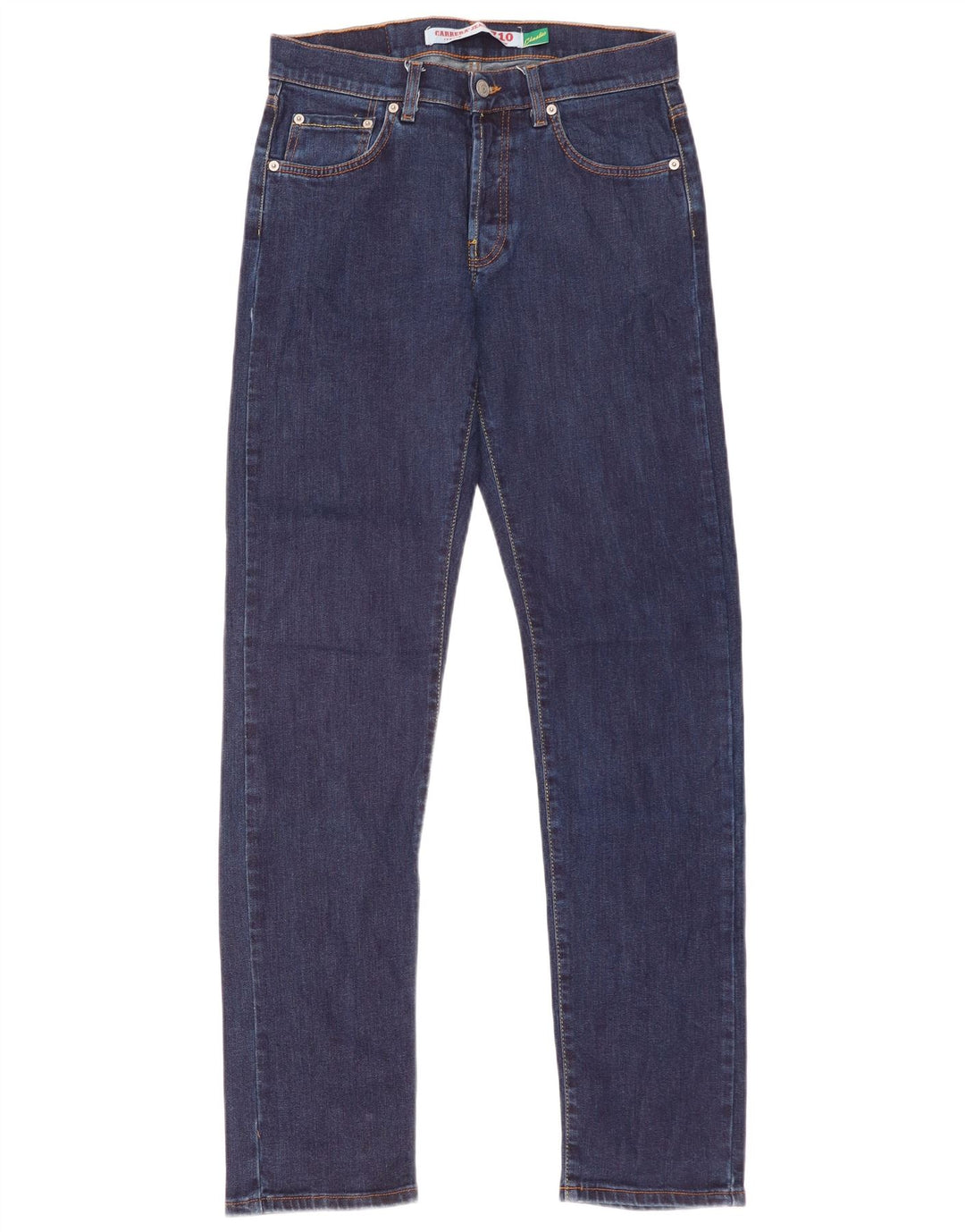 Carrera Herre 710 Regular Slim Jeans IT 46 Small W31 L33 Marineblå Bomuld