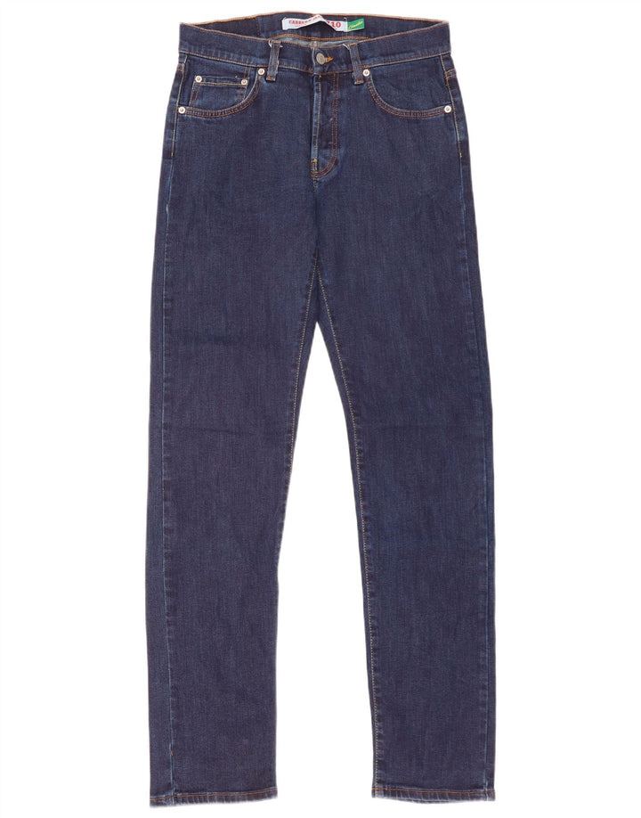 Carrera Herre 710 Regular Slim Jeans IT 46 Small W31 L33 Marineblå Bomuld