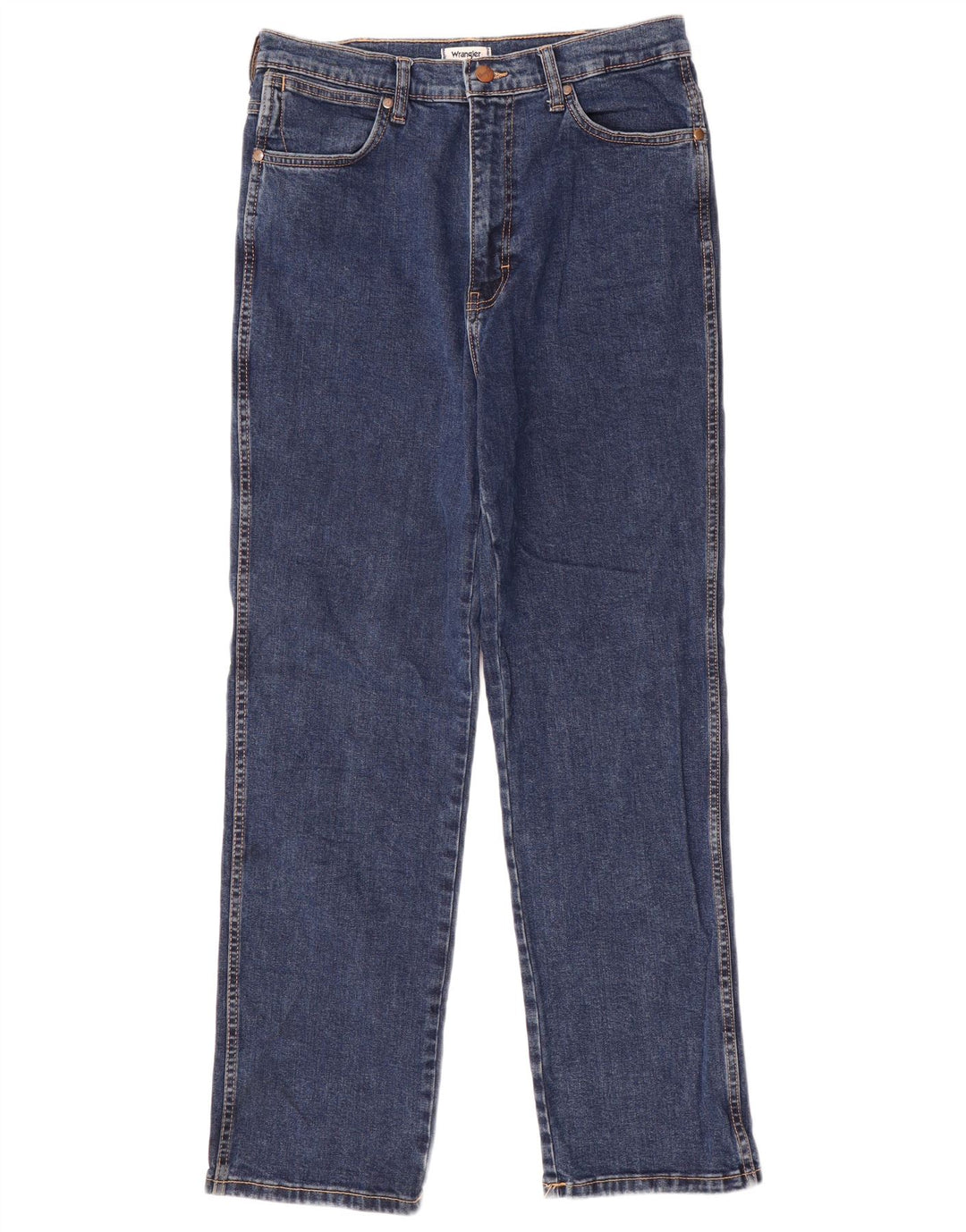Wrangler Herre Wild West Straight Jeans W31 L30 Blå Bomuld