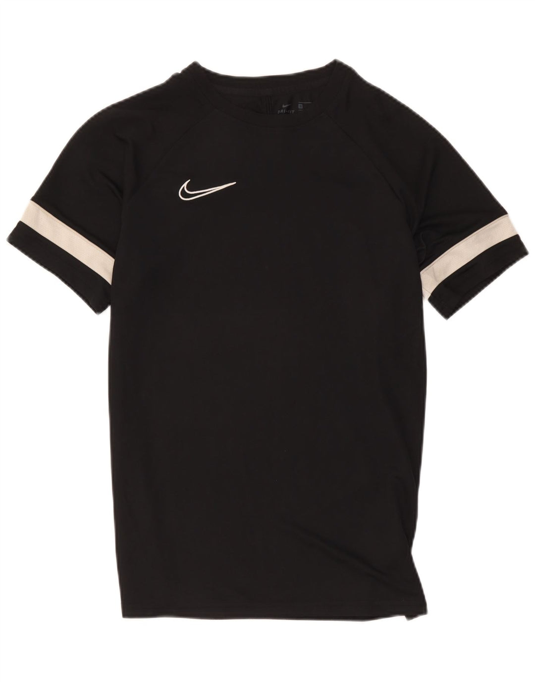 Nike Herre Dri Fit T-shirt Top Medium Sort Colourblock Polyester