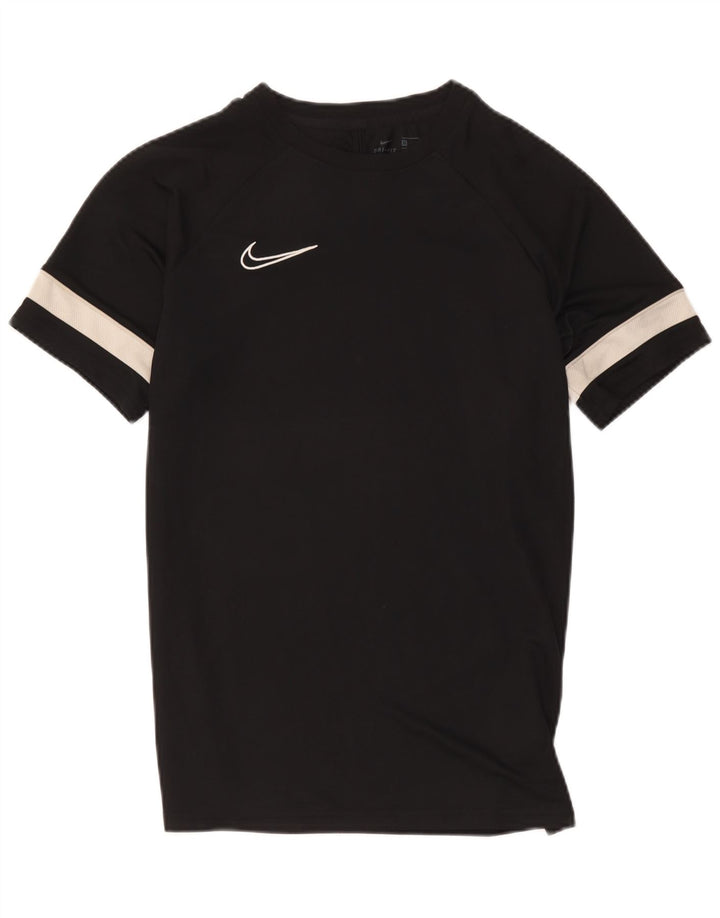 Nike Herre Dri Fit T-shirt Top Medium Sort Colourblock Polyester