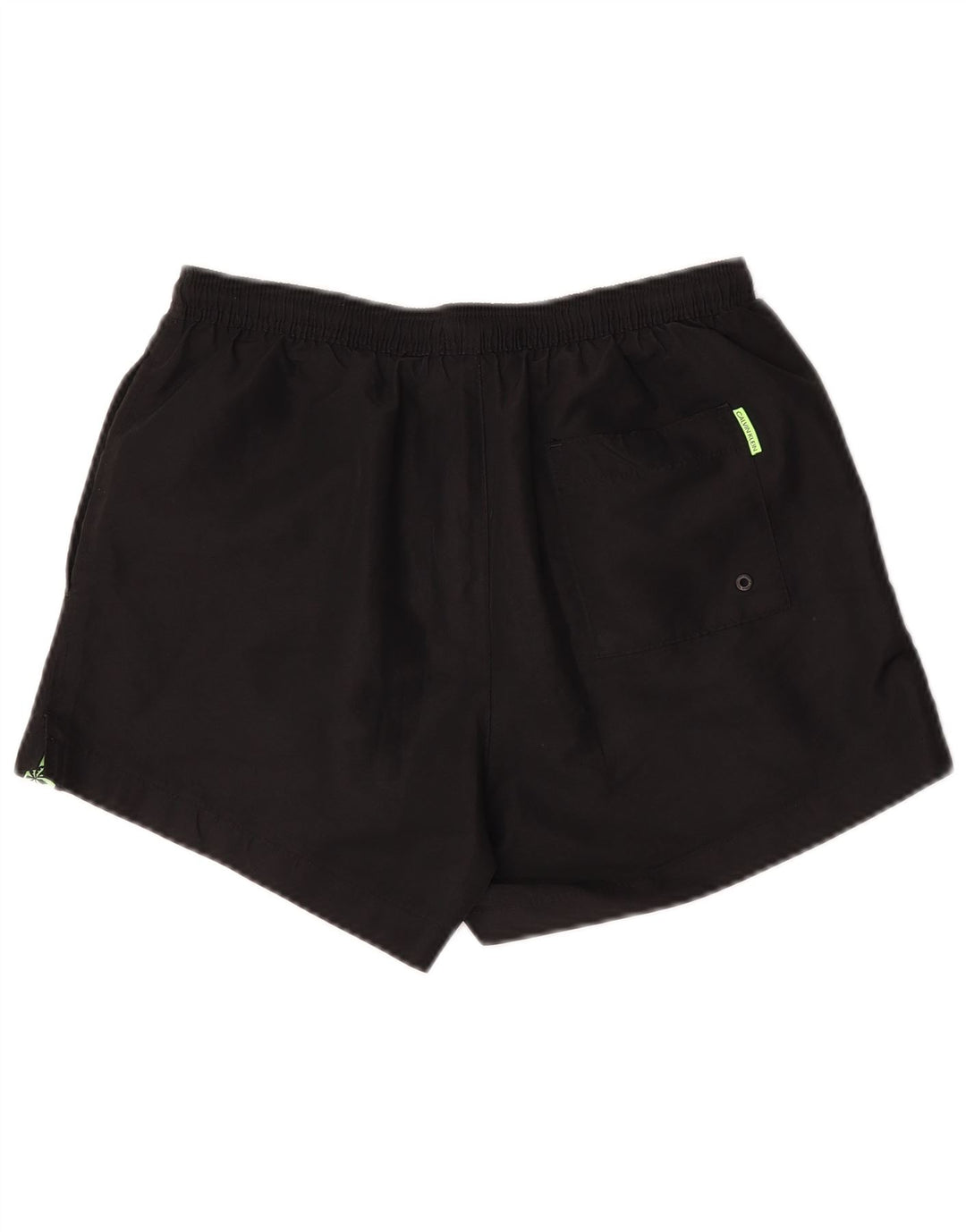 Calvin Klein Herre grafiske svømmeshorts Small Black Colourblock