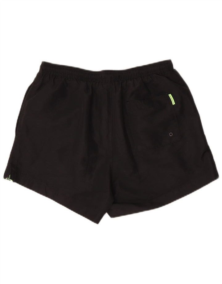 Calvin Klein Herre grafiske svømmeshorts Small Black Colourblock