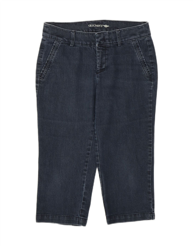 DOCKERS Womens Capri Jeans US 4 Small W28 L18 Navy Blue Cotton Vintage Dockers and Second-Hand Dockers from Messina Hembry 