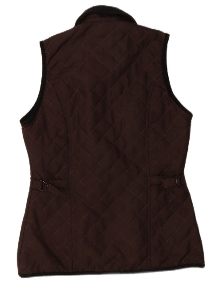 Sud Express Womens Quilted Gilet UK 14 Medium Brun Nylon