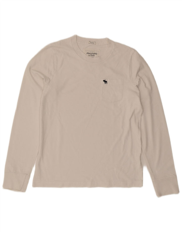 Abercrombie & Fitch Herre Muscle Top Langærmet Medium White