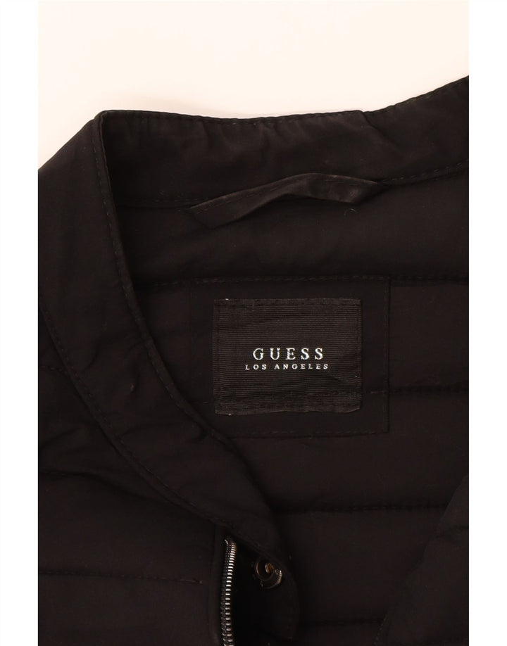 GUESS Womens Padded Jacket UK 8 Small Black Polyamide Vintage Guess and Second-Hand Guess from Messina Hembry 