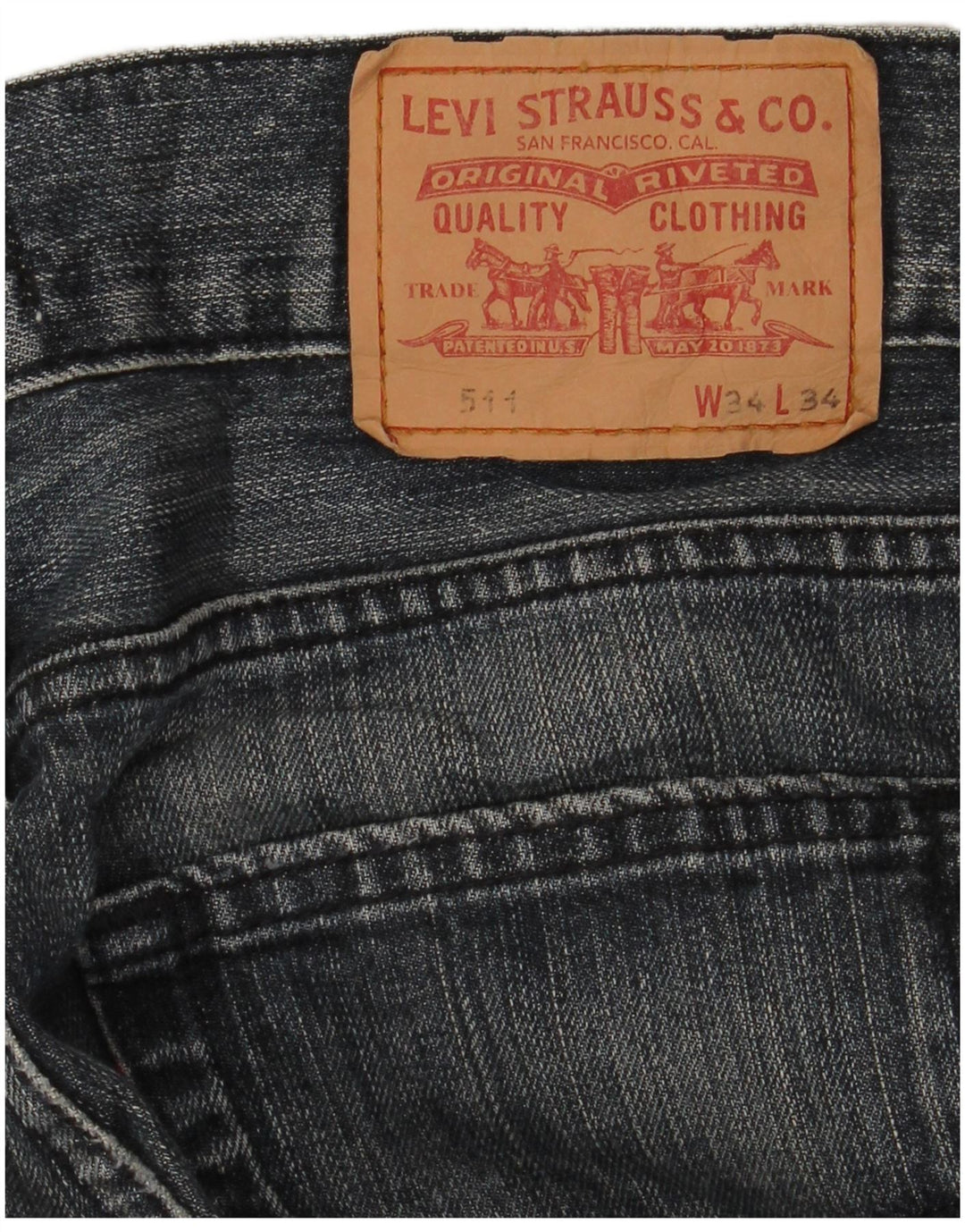 Levi's Herre 511 Slim Jeans W34 L30 Blå