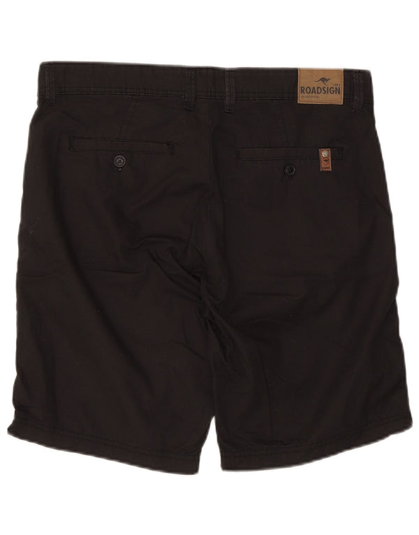 Roadsign Australia Herre Chino Shorts W32 Medium Sort Bomuld