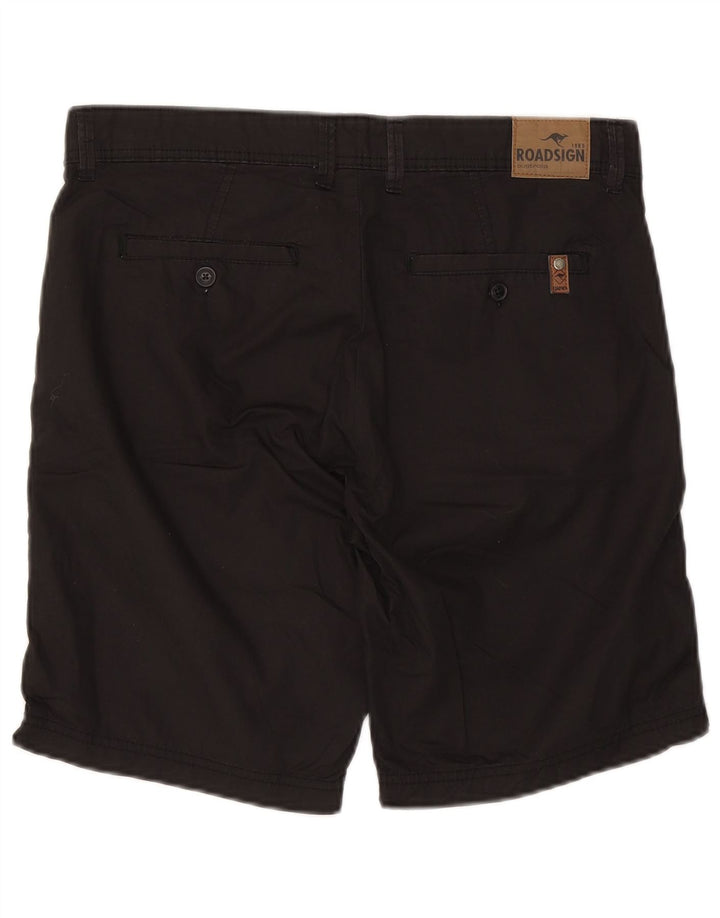 Roadsign Australia Herre Chino Shorts W32 Medium Sort Bomuld