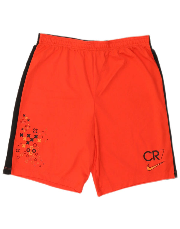Nike Boys Cristiano Ronaldo sportsshorts 13-14 år XL Orange Colourblock