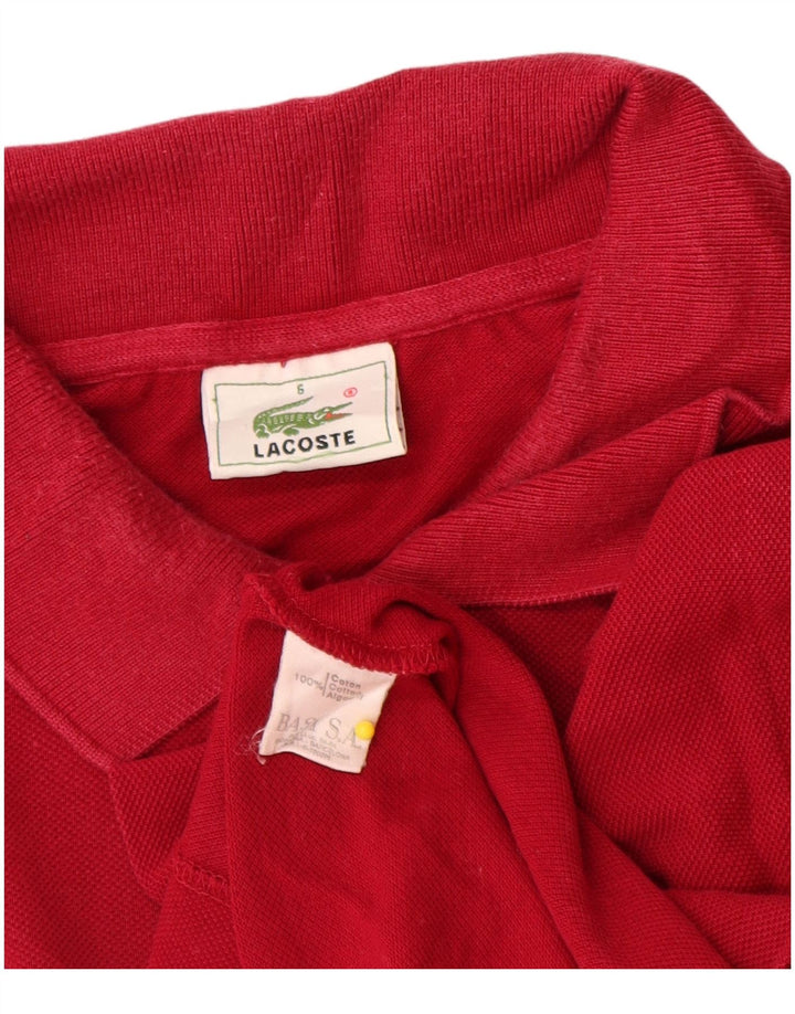 Lacoste herre poloskjorte str. 6 XL Rød bomuld