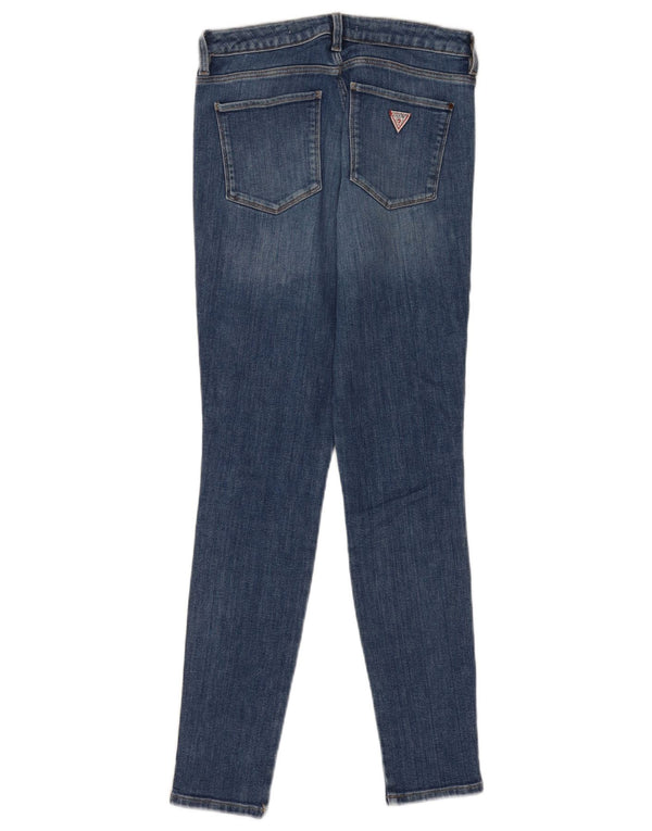 Guess Womens Curve Mid Rise Skinny Jeans W30 L29 Blå Bomuld