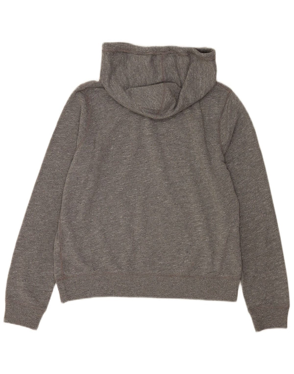 Abercrombie & Fitch grafisk hættetrøje til kvinder UK 14 Medium Grå Flecked