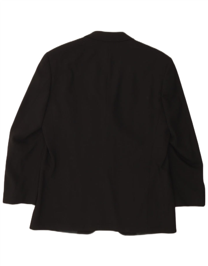 HUGO BOSS Herre 3-knaps blazerjakke UK 38 Medium Black New Wool
