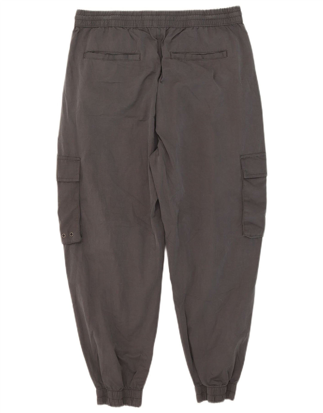 Zara Herre Crop Joggers Cargo Bukser Large W32 L24 Grå Polyester
