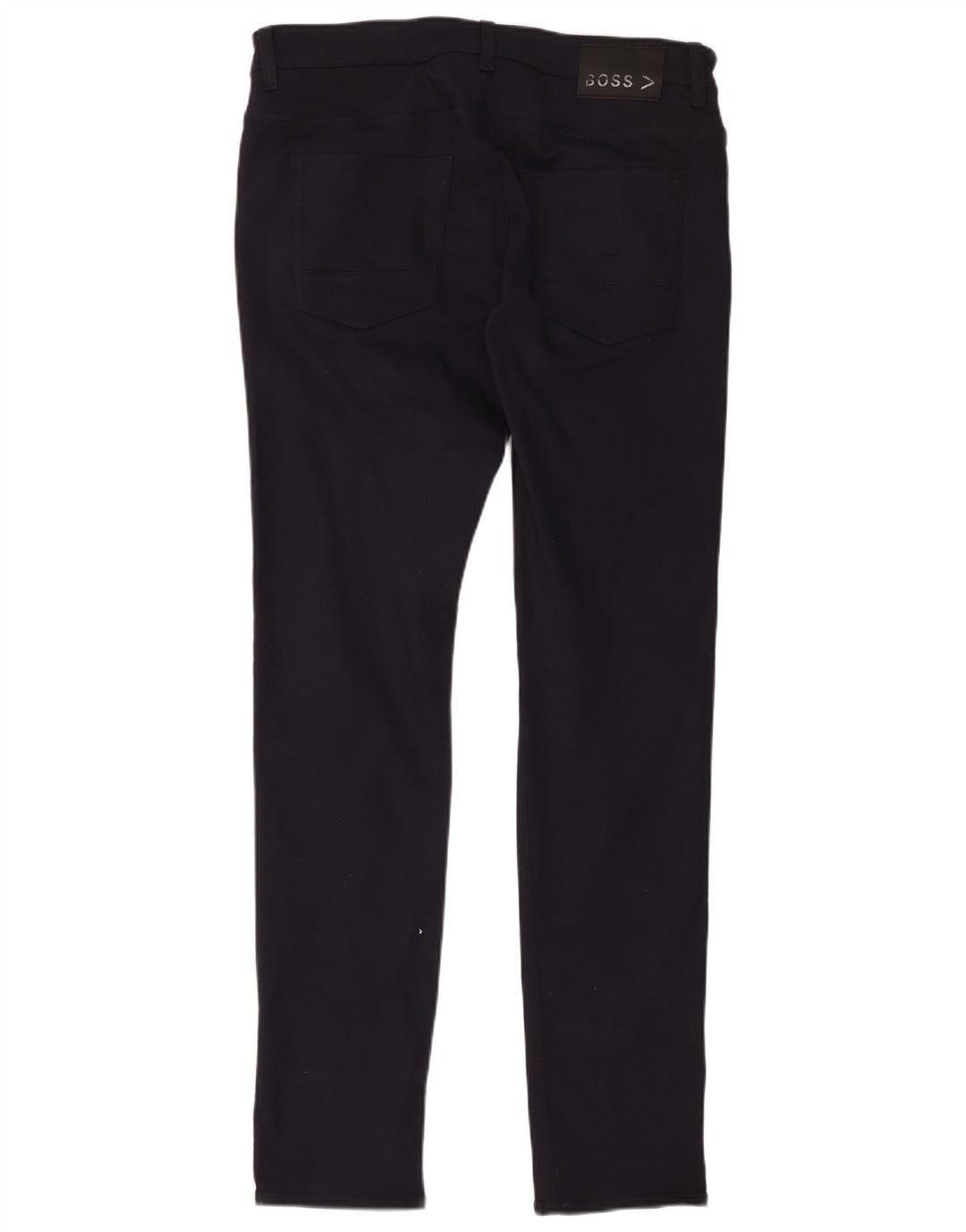 Hugo Boss Herre Slim Casual Bukser W34 L34 Marineblå Polyester