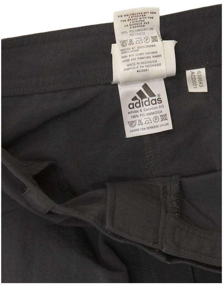 Adidas Dame Capri Bukser UK 14 Large W32 L21 Grå Polyamid