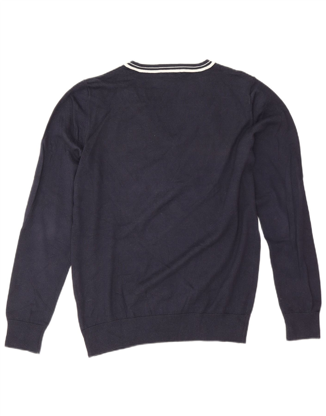 Lacoste Dame V-hals sweater Størrelse 44 Stor Marineblå Bomuld